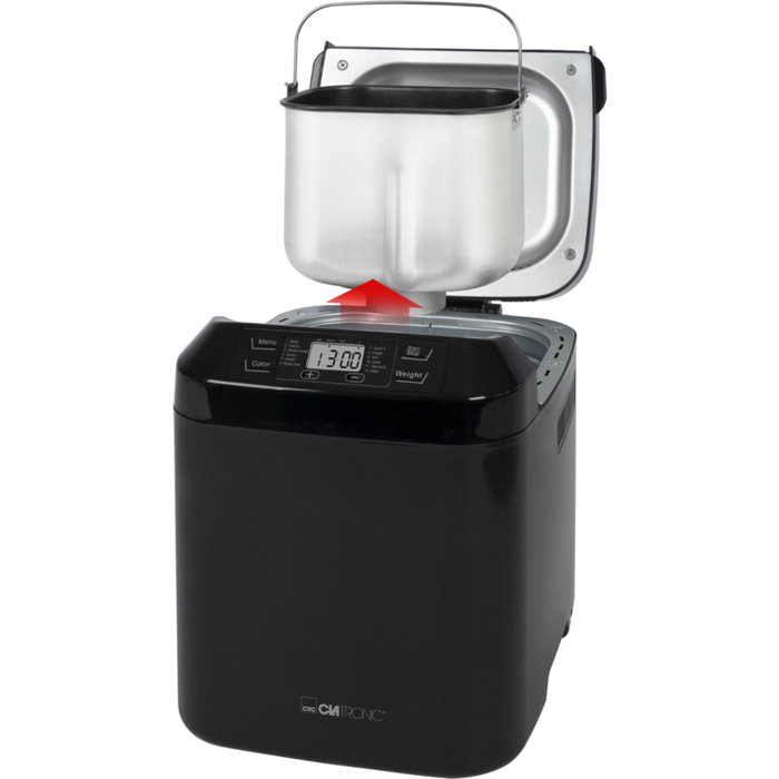 Clatronic BBA 3774 Máquina de pan, Negro, 1500g