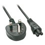 Lindy 30409 Cable de Alimentación 2 m C5 Acoplador Negro