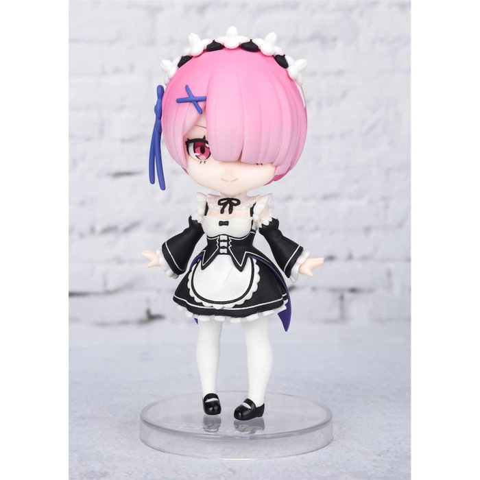 Tamashii Figuarts Mini Rem Figura Re:Zero Starting Life in Another World Figura de PVC 9cm con Brazos Alternativos y Base