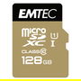 EMTEC Emtec m128GB EliteGold Tarjeta microSDXC UHS-I U1 128GB Clase 10 - Lectura 85 MB/s, Escritura 21 MB/s, Incluye Adaptador SD