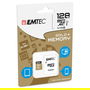 EMTEC Emtec m128GB EliteGold Tarjeta microSDXC UHS-I U1 128GB Clase 10 - Lectura 85 MB/s, Escritura 21 MB/s, Incluye Adaptador SD