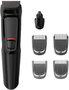 PHILIPS Multigroom 3000 - Recortador y Barba con 4 Peines y Accesorios para Afeitar y Nariz