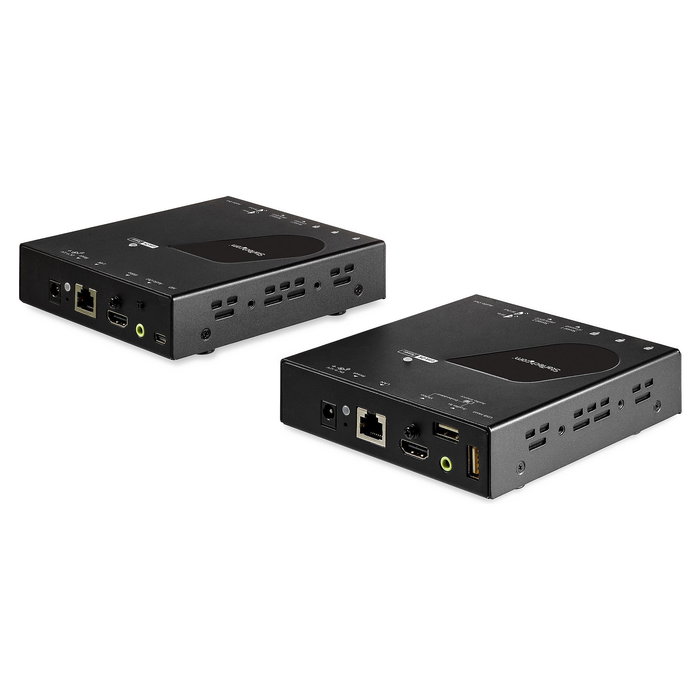 StarTech SV565HDIP Extensor KVM HDMI 4K 30Hz por IP con USB 2.0, Audio 7.1 y Concentrador USB, Hasta 100 m por CAT5e/CAT6, Negro