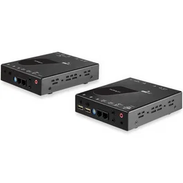 StarTech Extensor KVM HDMI por IP Kit - 4K Ultra HD 3840 x 2160 Pixeles 30Hz, USB 2.0, Audio 7.1, LAN Ethernet CAT5e/CAT6 hasta 100m, Incluye Cables