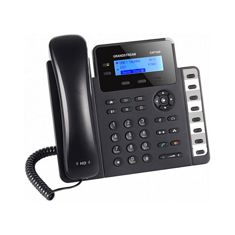 Grandstream GXP-1628 Teléfono SIP DECT con Altavoz y Pantalla LCD, Negro
