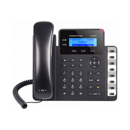 Grandstream GXP-1628 Teléfono SIP DECT con Altavoz y Pantalla LCD, Negro