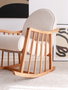 Atelier Del Sofa Silla Alada Terciopelo de Corduroy Blanco, Asiento Comodo para Salon o Dormitorio, 80x68x93 cm