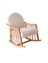 Atelier Del Sofa Silla Alada Terciopelo de Corduroy Blanco, Asiento Comodo para Salon o Dormitorio, 80x68x93 cm