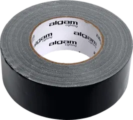 ALGAMLIGHT Rollo de Cinta Adhesiva Negra Gaffer 5cm x 50 Metros Brillante de 230 micras