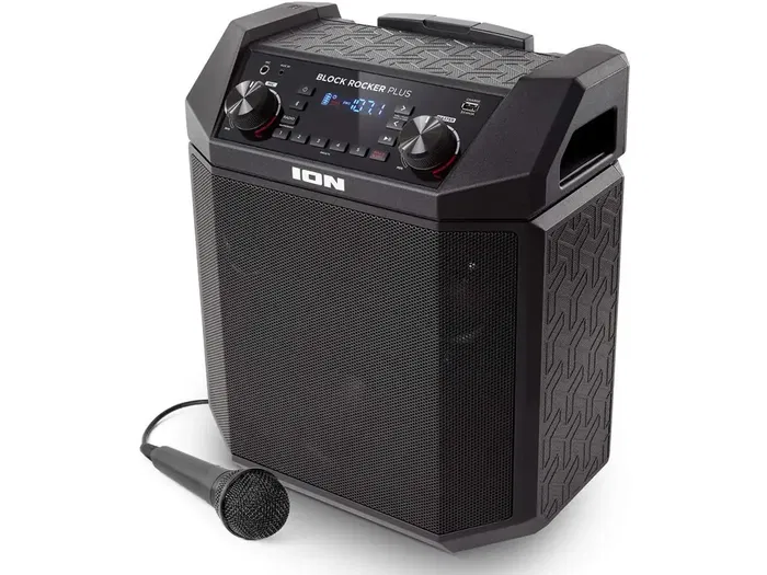 ION Block Rocker Plus Altavoz Bluetooth Portátil con Dimensiones: Ancho 45.7 cm, Alto 47 cm, Largo 28 cm