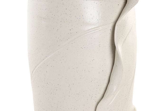 DKD Home Decor Jarrón Blanco Cerámica 21 x 40 x 21 cm Hoja DKD Home Decor Jarrón Blanco Cerámica 21 x 40 x 21 cm Hoja