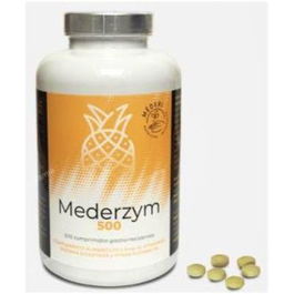 Mederi Nutricion Integrativa Mederzym 500 Comp. con Vitamina C, Bromelaina, Papaina, Quercetina, Serratiopeptidasa, Pancreatina, Enzimas Digestivas