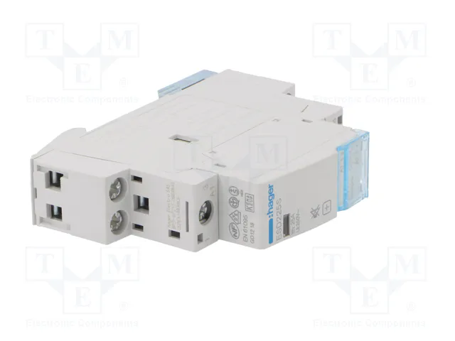 HAGER ESD225S Contactor 2-polar 25A 24VAC NA x2
