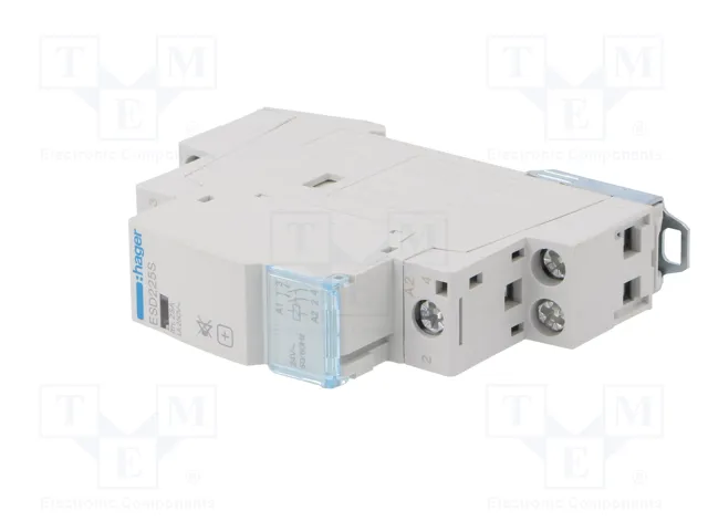 HAGER ESD225S Contactor 2-polar 25A 24VAC NA x2
