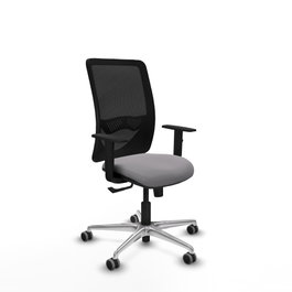 PIQUERAS Y CRESPO Silla de oficina Zulema Gris y Negro