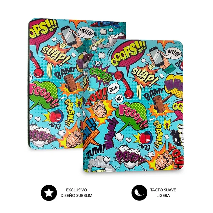 Subblim Funda con Teclado Keytab Pro BT Trendy Comic Multicolor