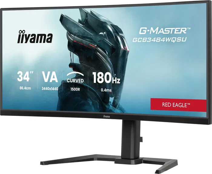 Iiyama G-Master Red Eagle Monitor Curvo 34" 180 Hz Panel VA 0,4 ms Altura Ajustable