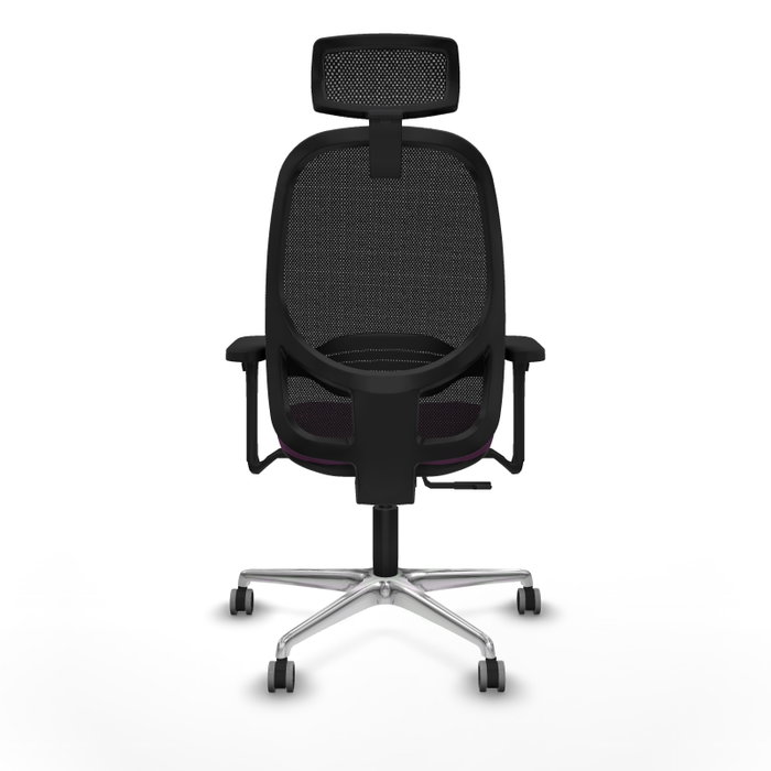 PIQUERAS Y CRESPO Silla de oficina Cilanco con mecanismo Sincro, Morado y Negro
