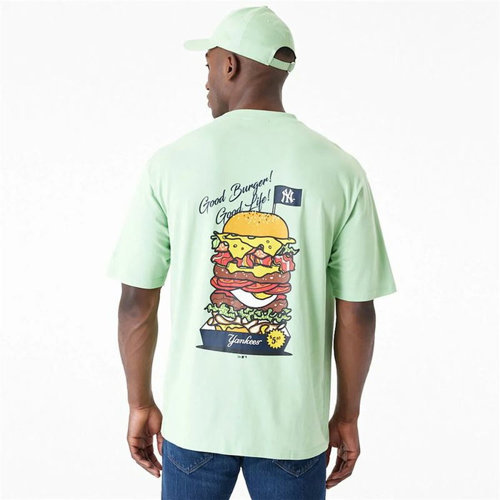 Camiseta de Manga Corta Hombre New Era New York Yankees MLB Burger Verde S