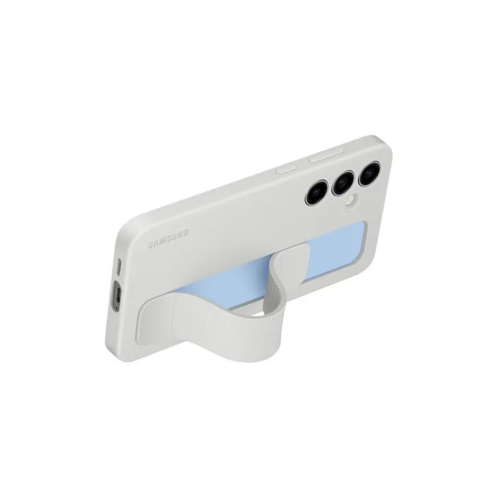 Samsung Funda de silicona con correa para Samsung Galaxy S24 FE Gris