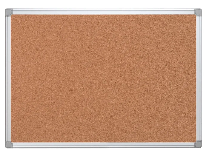 Q-connect Pizarra Corcho 150x100 cm con Marco de Aluminio y 5 mm de Grosor Extra