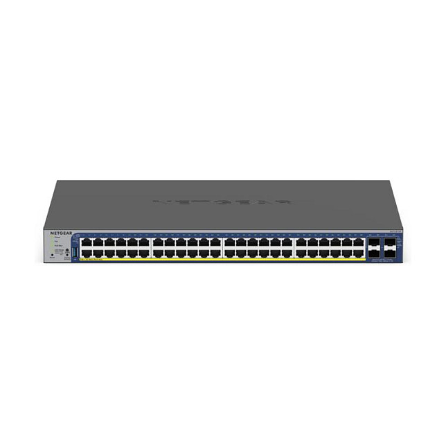 NETGEAR GS752TXP-300EUS Switch Gestionado 48 Puertos Gigabit Ethernet 4 Puertos SFP+ Presupuesto PoE+ 390W Montaje en Rack 10G Ethernet