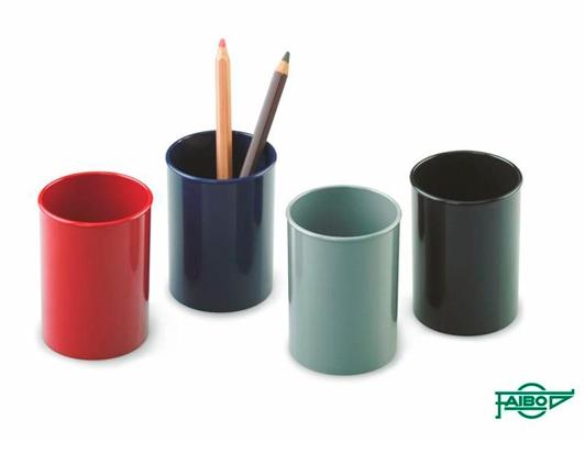 Faibo Cubilete Portalápices Plástico Opaco Negro Faibo Cubilete Portalápices Plástico Opaco Negro