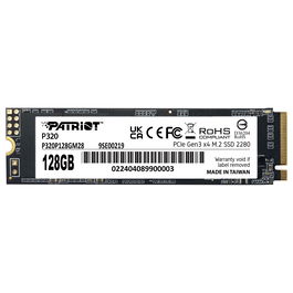 Patriot PE995 Disco Duro Sólido SSD M.2 128GB PCIe 3.0 NVMe 1600MB/s Lectura / 1000MB/s Escritura