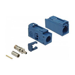 DeLOCK 89687 Conector coaxial FAKRA C Macho Azul