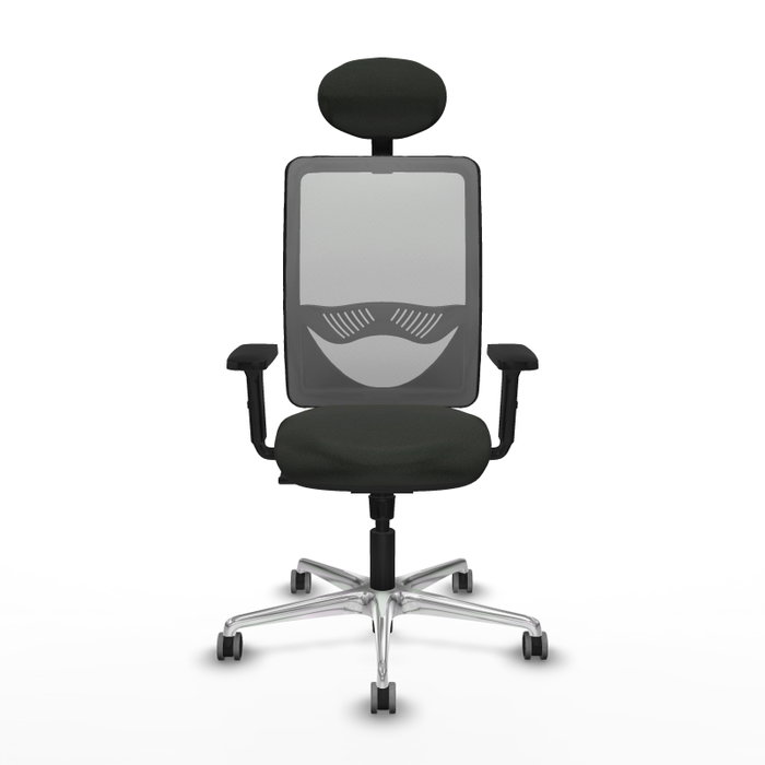 PIQUERAS Y CRESPO Silla de oficina Zulema con mecanismo Sincro, Negro y Gris PIQUERAS Y CRESPO Silla de oficina Zulema con mecanismo Sincro, Negro y Gris