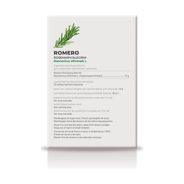 Soria Natural Infusiones de Romero con 20 filtros.