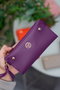 Zoozie Bags Cartera Damson para Mujer - 100% Cuero PU, Color Damson, Dimensiones 26x10x24 cm, Elegante y Versátil