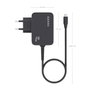 Aisens Cargador GaN 45W USB-C PD3.0 con Cable de 1,8m Negro