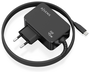 Aisens Cargador GaN 45W USB-C PD3.0 con Cable de 1,8m Negro