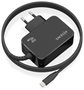 Aisens Cargador GaN 45W USB-C PD3.0 con Cable de 1,8m Negro
