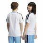 Camiseta de Manga Corta Infantil Adidas Nations Blanco
