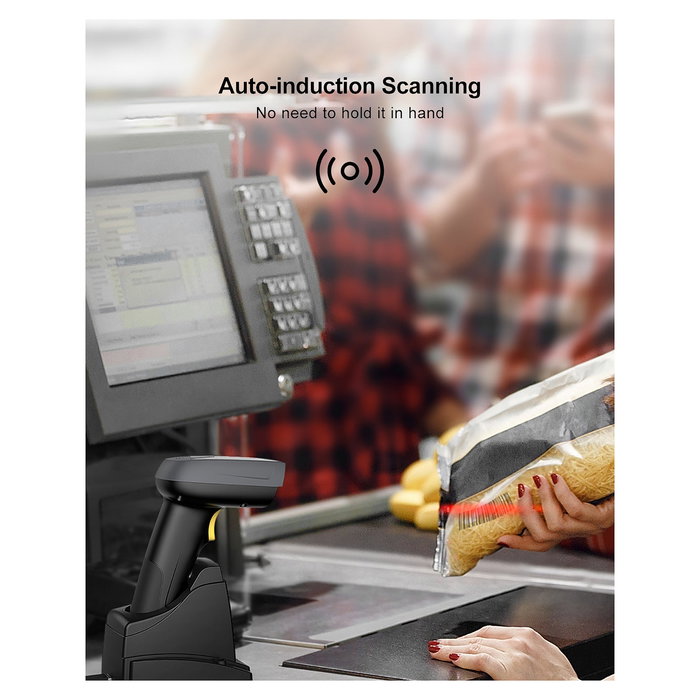 Inateck BCST-52 Lector de Códigos de Barras Portátil 1D/2D, Bluetooth/USB, Negro Inateck BCST-52 Lector de Códigos de Barras Portátil 1D/2D, Bluetooth/USB, Negro