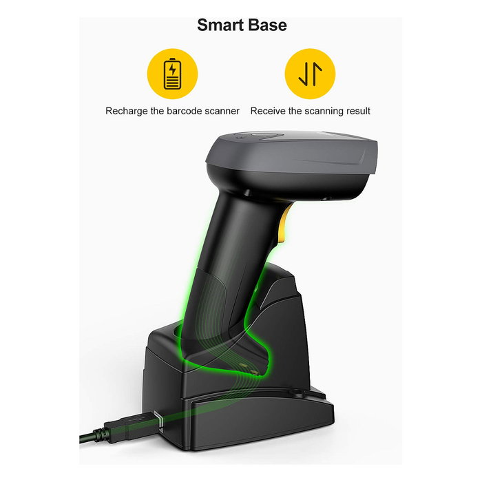 Inateck BCST-52 Lector de Códigos de Barras Portátil 1D/2D, Bluetooth/USB, Negro Inateck BCST-52 Lector de Códigos de Barras Portátil 1D/2D, Bluetooth/USB, Negro