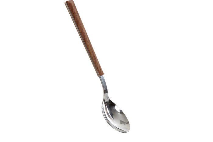 DKD Home Decor Cubertería Basicos Plateado Marron Inox Set de 16 Piezas 22 x 2 cm