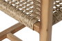 DKD Home Decor Silla Natural de Teca y Ratán 53 x 83 x 54 cm
