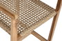 DKD Home Decor Silla Natural de Teca y Ratán 53 x 83 x 54 cm