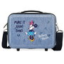 JOUMMA BAGS Neceser ABS It Rain Bows Minnie Disney adaptable 29x21x15cm con dos compartimentos y banda trasera