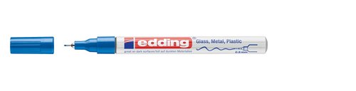EDDING 780 Marcador de Tinta Opaca Permanente Cónico Azul (Set de 10) EDDING 780 Marcador de Tinta Opaca Permanente Cónico Azul (Set de 10)