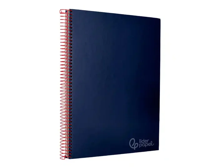 Liderpapel Cuaderno Espiral A4 Micro Jolly Tapa Forrada 140 Hojas 75gr Cuadro 5mm 5 Bandas Color Azul
