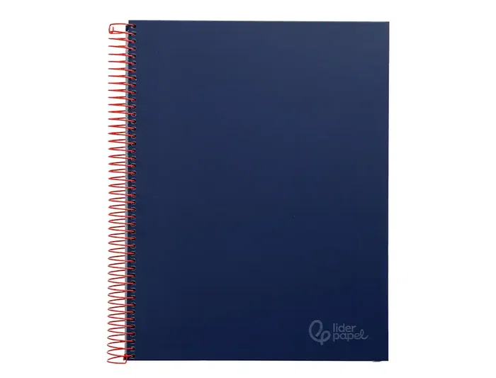 Liderpapel Cuaderno Espiral A4 Micro Jolly Tapa Forrada 140 Hojas 75gr Cuadro 5mm 5 Bandas Color Azul