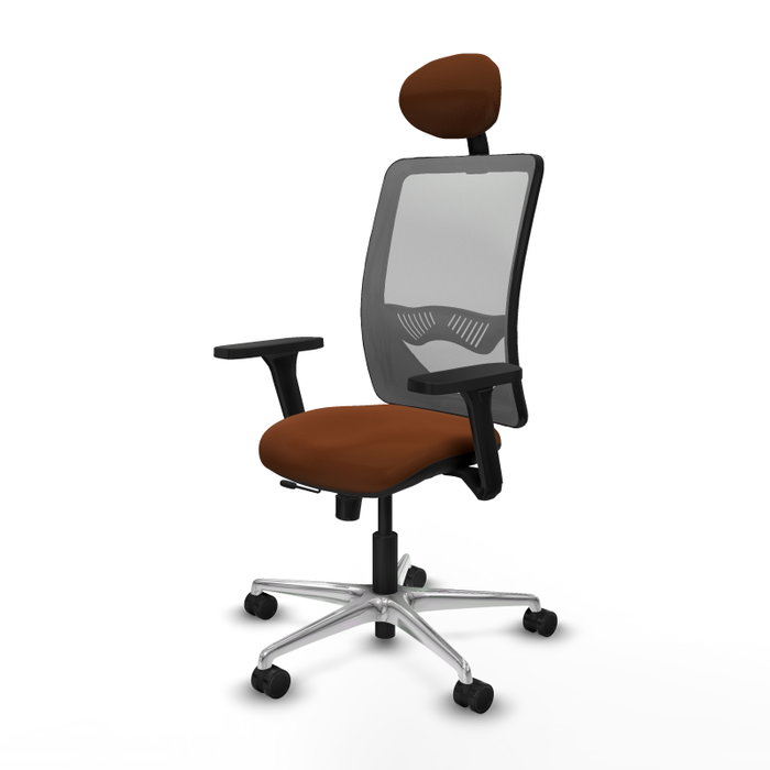 PIQUERAS Y CRESPO Silla de oficina Zulema con mecanismo Sincro/Traslack, Marrón y Gris PIQUERAS Y CRESPO Silla de oficina Zulema con mecanismo Sincro/Traslack, Marrón y Gris