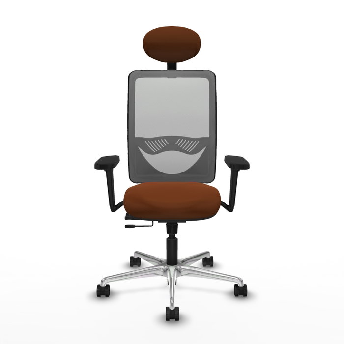 PIQUERAS Y CRESPO Silla de oficina Zulema con mecanismo Sincro/Traslack, Marrón y Gris PIQUERAS Y CRESPO Silla de oficina Zulema con mecanismo Sincro/Traslack, Marrón y Gris