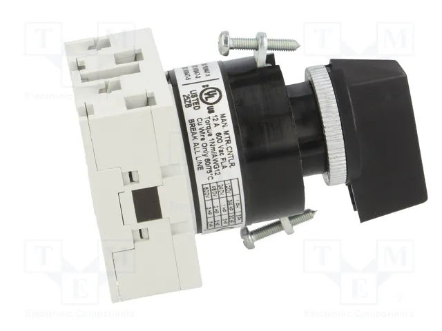 LOVATO ELECTRIC Interruptor de leva 16A 0-1 con 2 posiciones estables