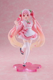 Taito Prize Hatsune Miku Estatua Sakura Miku Japanese Cafe Ver. Reissue