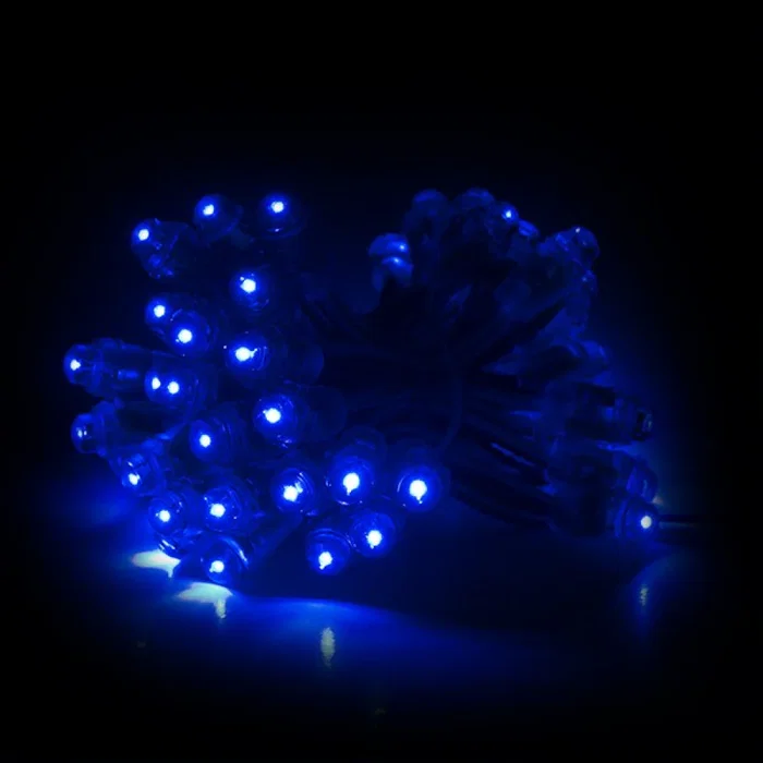 Epistar Pixel LED 0.1W 2Lm 12Mm 5V Azul (Cadena 50 Unidades) 50.000H [DE-PIX-12-B]